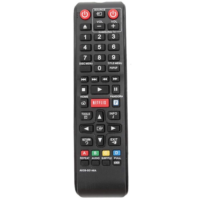 PERFASCIN New AK59-00146A Replace Remote fit for Samsung Blu-Ray DVD Player BDE5300 BD-E5300 BD-E5300/ZA BDE5300ZA BD-E5300ZA BDE5400 BD-E5400 BD-E5400/ZA BD-E5400ZA BDEM53 BD-EM53 BD-EM53/ZA BDEM53C BD-EM53C - Image 1
